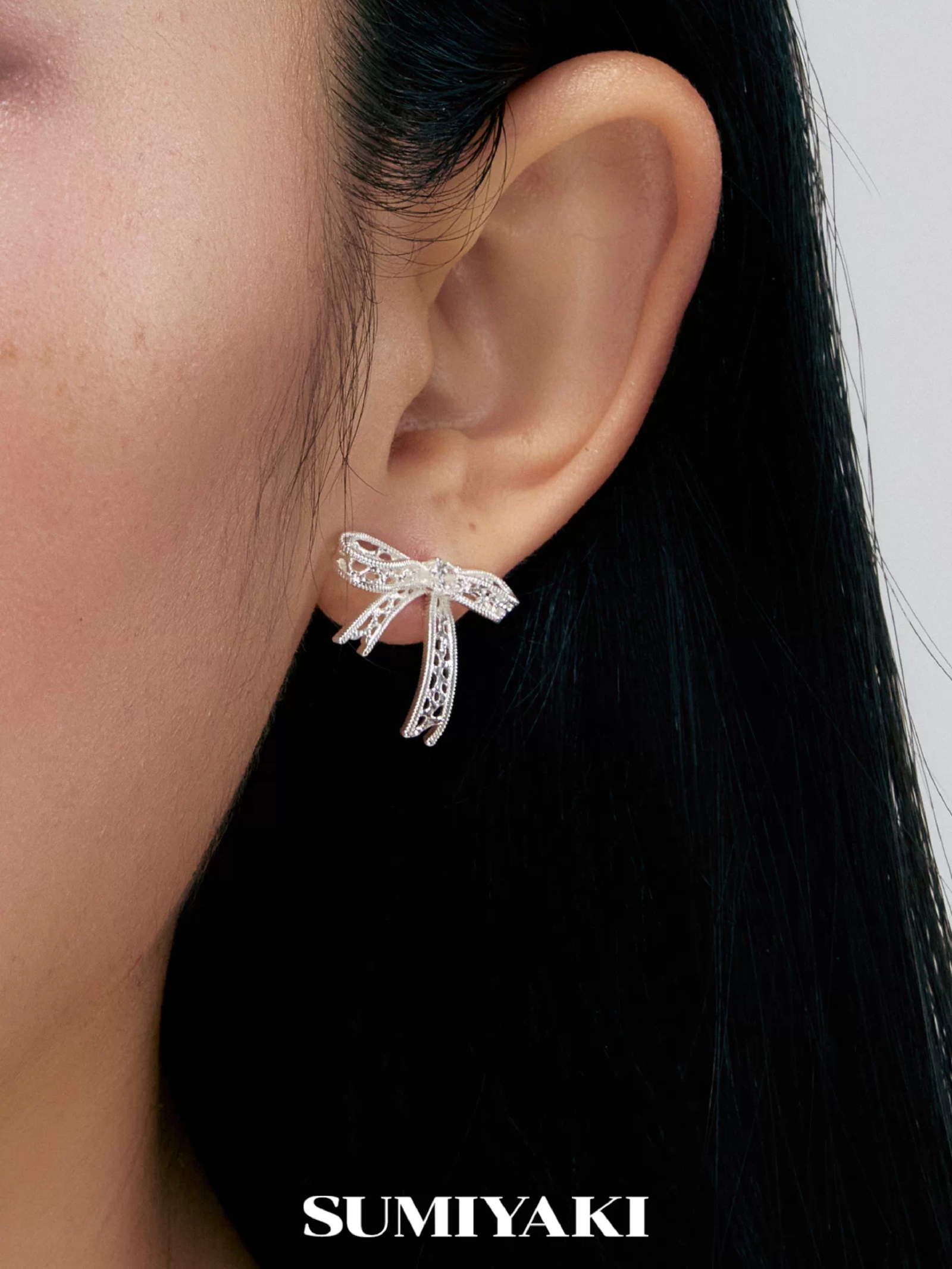 dainty ribbon studs 07 dainty ribbon studs 07