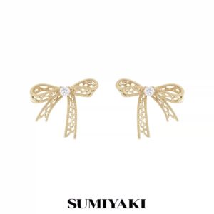 dainty ribbon studs 22