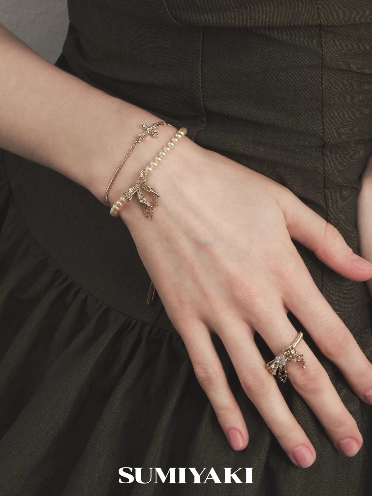 pearl bow bracelet 03 pearl bow bracelet 03
