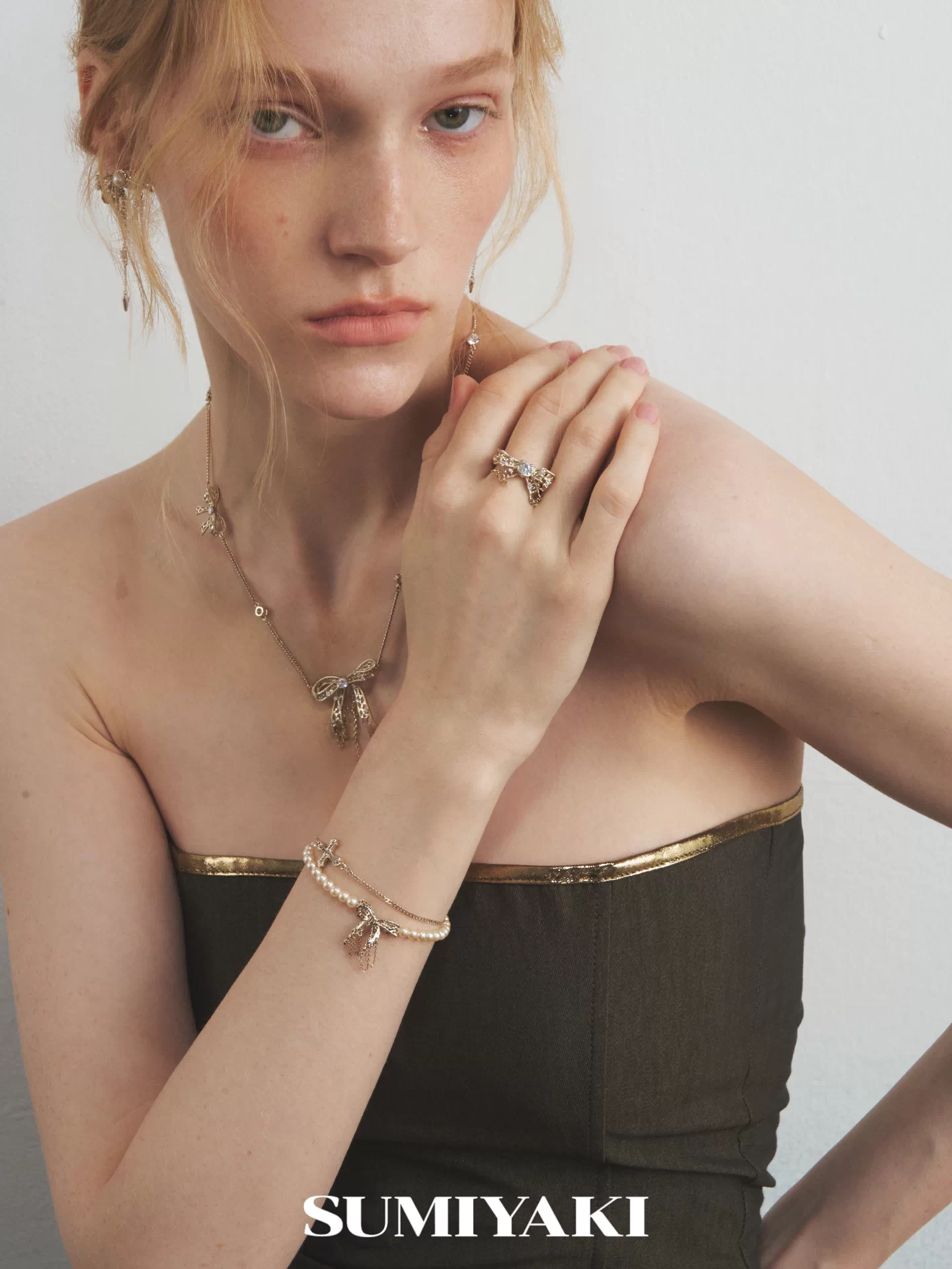 pearl bow bracelet 04 pearl bow bracelet 04