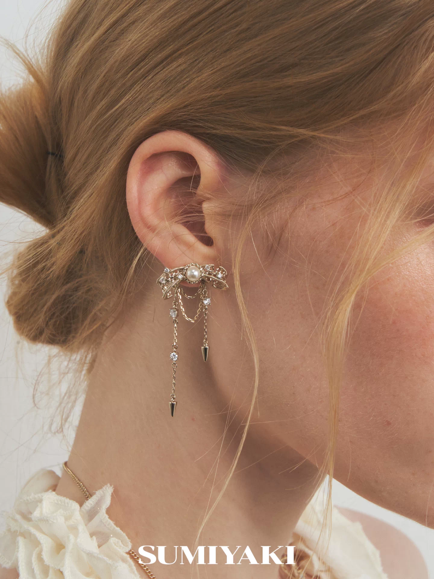 pearl bow earrings 01 pearl bow earrings 01