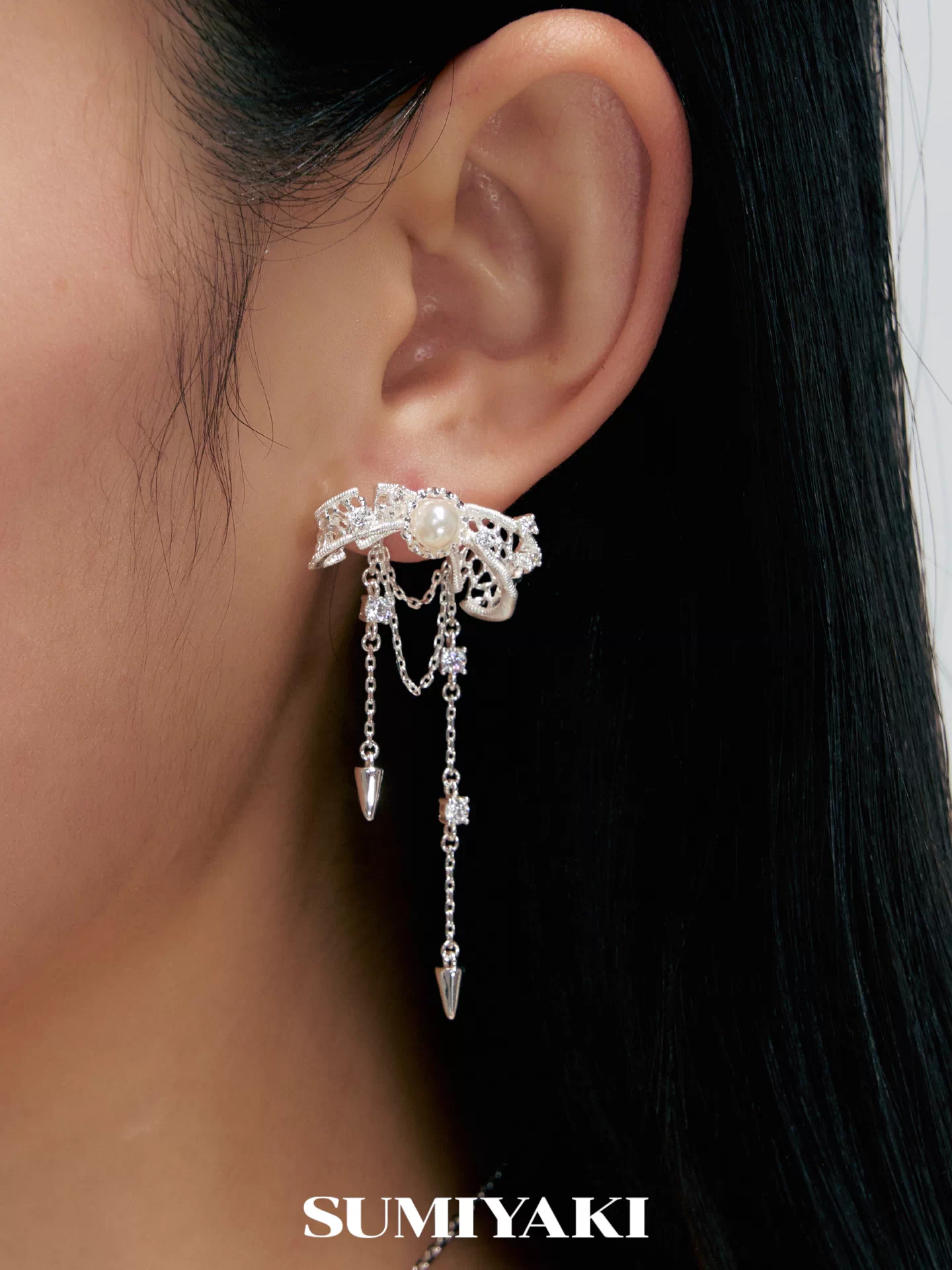 pearl bow earrings 08 pearl bow earrings 08
