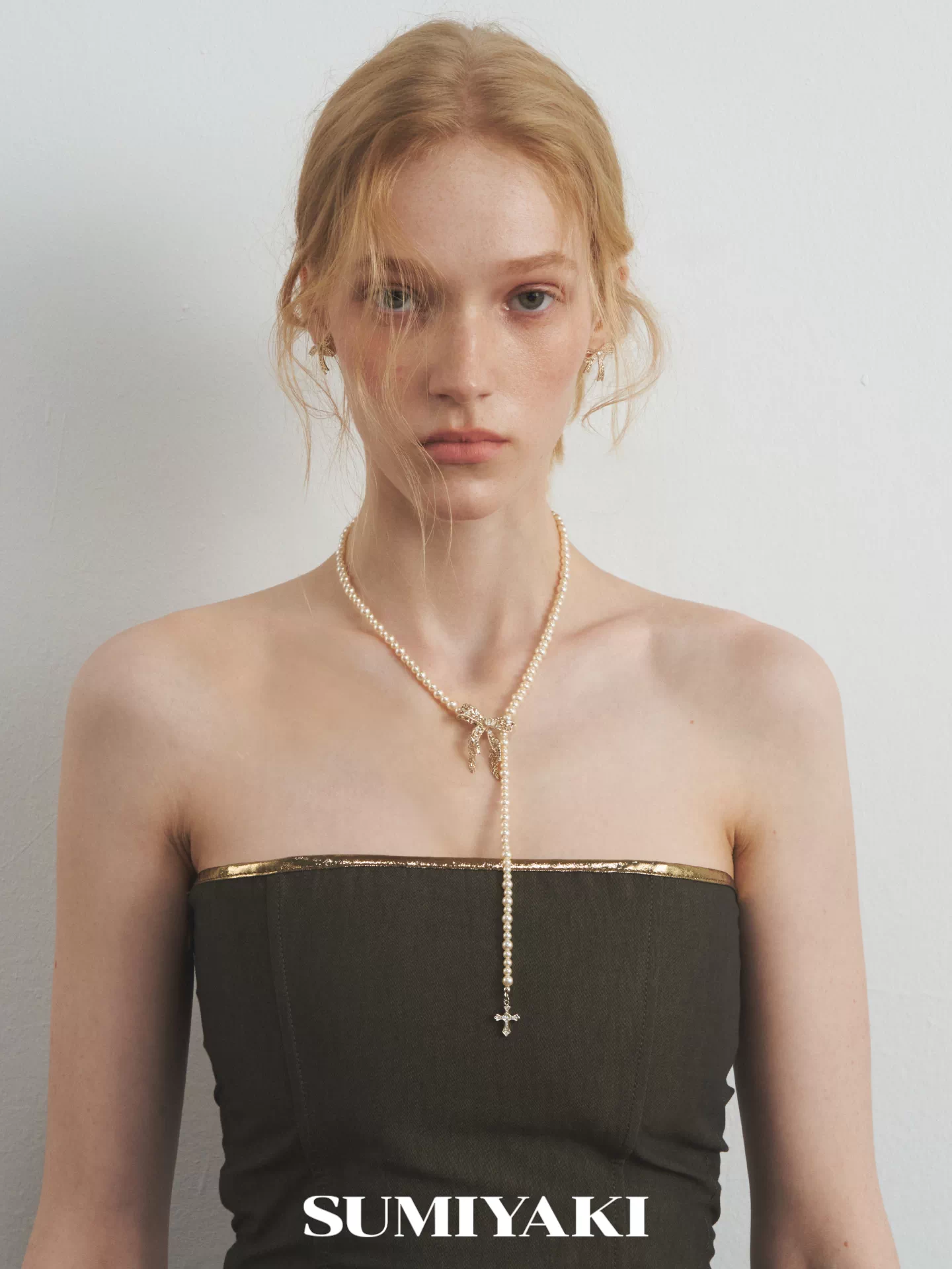 pearl bow y necklace5 pearl bow y necklace5
