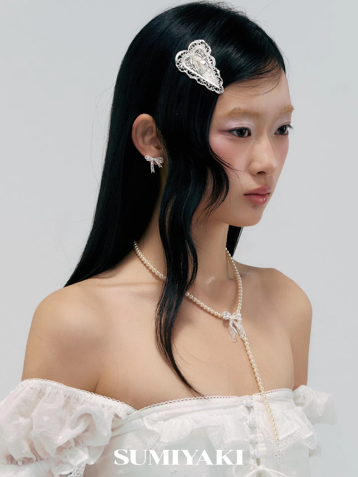 pearl bow y necklace9 pearl bow y necklace9